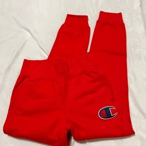 red champion sweatpants